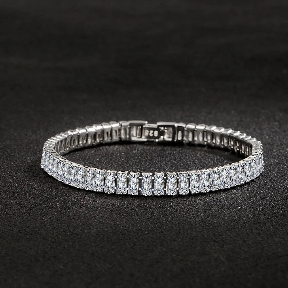 Pulsera de plata para mujer 18 cm