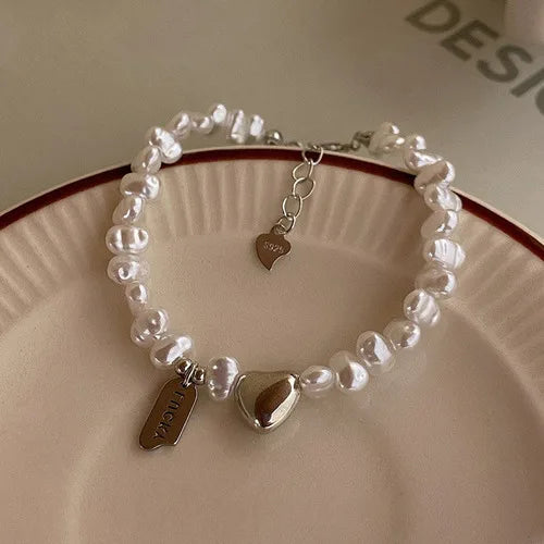 Pulsera de plata - Brazalete de cuentas ajustable de lujo - Diseño original