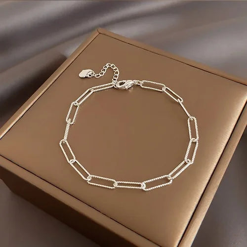 Pulsera de plata - Brazalete de cuentas ajustable de lujo - Diseño original