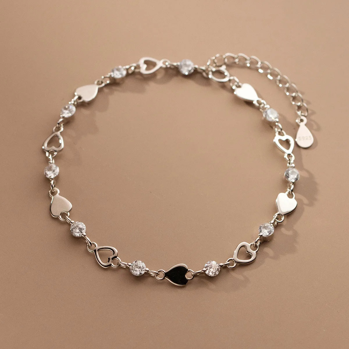 Pulsera de plata - Brazalete de cuentas ajustable de lujo - Diseño original