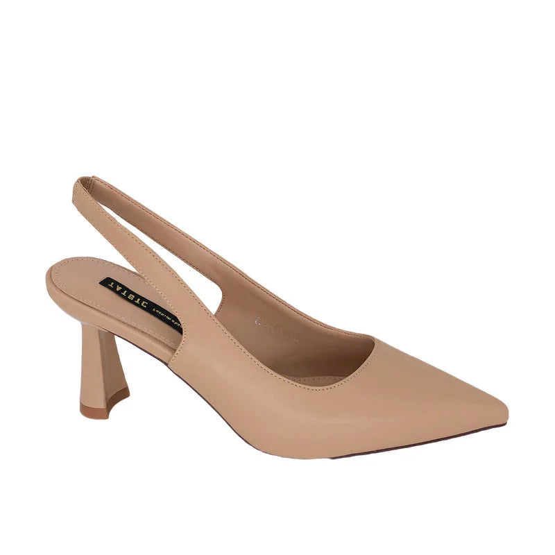 Sandalias de tacón alto para mujer: moda de verano con tacones gruesos y punta puntiaguda