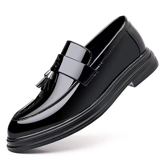 Fotwear Men Leather Shoes Slip on Office Mensformal Shoes Wedding Party Men Tassel Dress Shoesbreathable Driving Lazy Oxfords