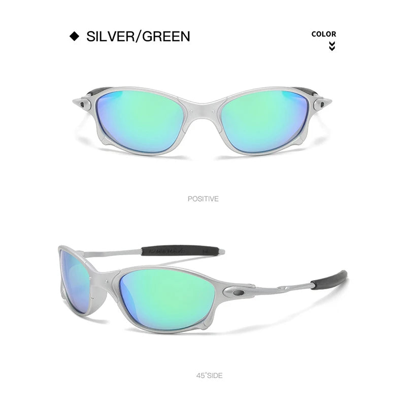 Gafas de sol deportivas coloridas, gafas de sol UV400, gafas de sol a prueba de viento para hombres y mujeres, gafas de sol retro para hombre