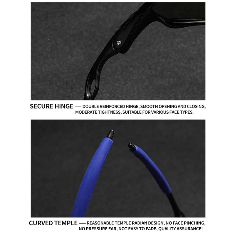 Gafas de sol deportivas coloridas, gafas de sol UV400, gafas de sol a prueba de viento para hombres y mujeres, gafas de sol retro para hombre