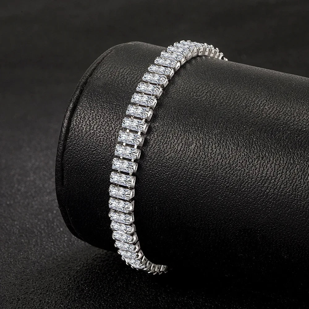 Pulsera de plata para mujer 18 cm