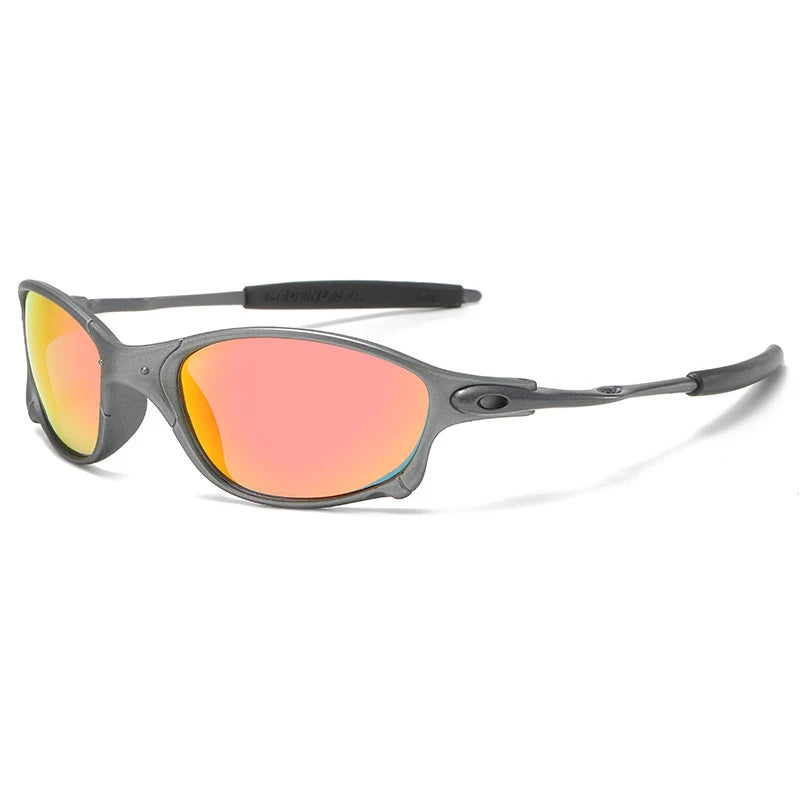 Gafas de sol deportivas coloridas, gafas de sol UV400, gafas de sol a prueba de viento para hombres y mujeres, gafas de sol retro para hombre