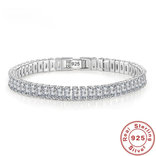 Pulsera de plata para mujer 18 cm